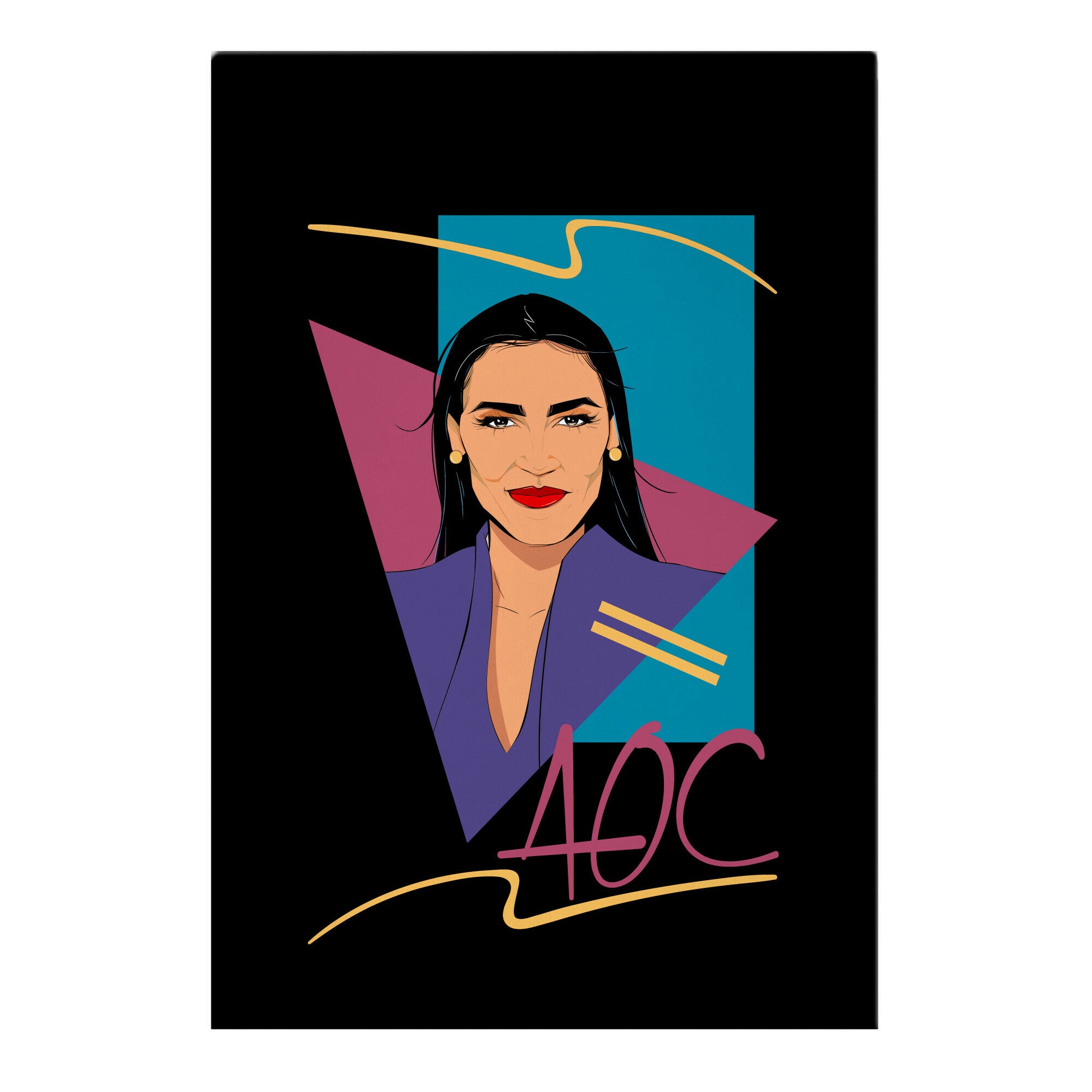 80s Style AOC Alexandria Ocasi-Cortez Parody Garden Flag